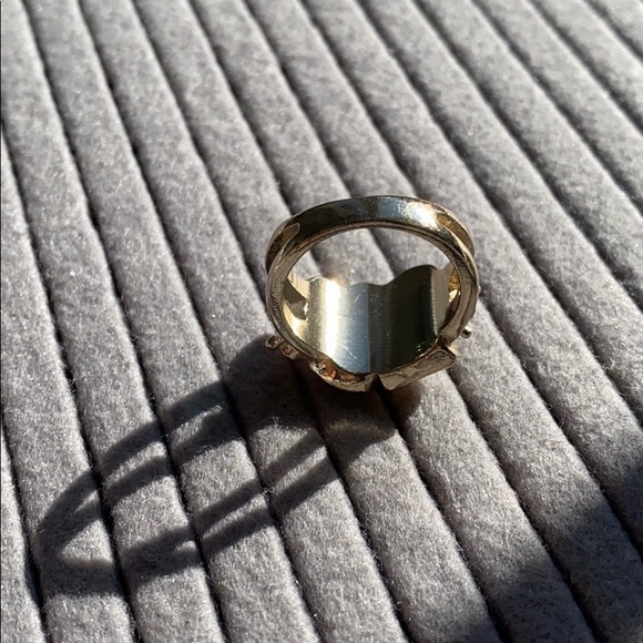 Gem and gold and yellow colour ring - Picture 6 of 7